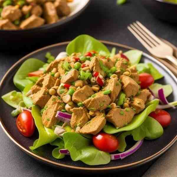 Острый салат из куриных желудочков